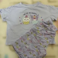 SANRIO ちいかわ コラボ リラコ パジャマ セット　モモンガ　クロミ