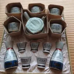 和風陶器 湯飲み 5個と急須、徳利2個とお猪口5個セット