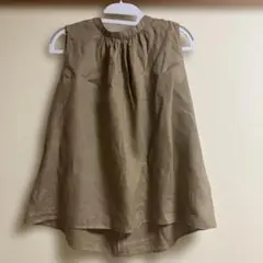 ノースリーブ ブラウス ベージュ　無印