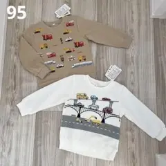 【新品未使用】 はたらくくるまトレーナー95
