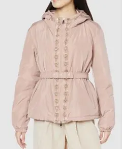 お値下け！MONCLERホワイト フード付き ダウンジャケット サイズ1