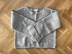 BEAMS HEART グレー ニットセーター