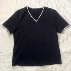 BURBERRY LONDON半袖Tシャツカットソーノバチェック　黒
