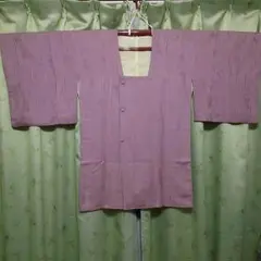 ≪正絹 未使用≫薄い小豆色の道行 コート≪送料込み≫