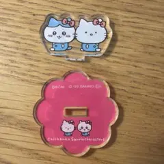 ちいかわ サンリオ コラボ　アクリルスタンド ハチワレ ハローキティ　限定品