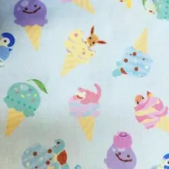 ポケモン/アイス柄【40×55cm】輸入生地 / 布 / /はぎれ