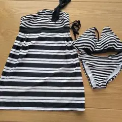ストライプ柄 セパレート水着 11L