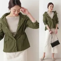 未使用ナチュラルビューティーベーシックマウンテンパーカーミリタリージャケット