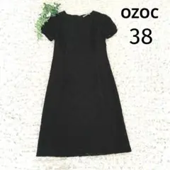 OZOC オゾック ワンピース リーフ柄総レース【38】日本製　ブラックのサムネイル
