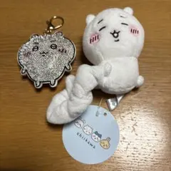 ちいかわ シュシュ、ラインストーンキーホルダー
