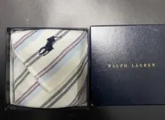 RALPH LAUREN ハンカチ ストライプ 刺繍入りのサムネイル