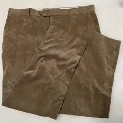 ブラウン コーデュロイ スラックス