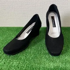 美品　composition9 スクエアトゥ　ウエッジソール　パンプスのサムネイル