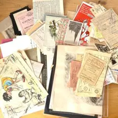 ヴィンテージ紙もの＊蚤の市＊1920年代フランスのフラワー種袋ラベル20