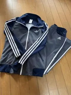 adidas ウォームアップウェア M グレー/ネイビーのサムネイル