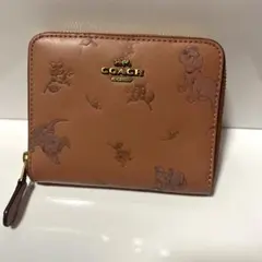 コーチ COACH シグネチャー ダンシングキトゥン 猫が愛らしい二つ折り