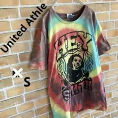 【United Athle】◯Tシャツ◯カラフル◯S◯ダイダイ◯レインボーカラー