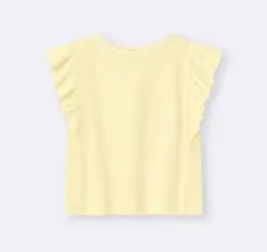 GU ジーユー　ドライフリルスリーブTシャツ　L