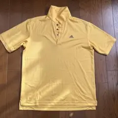 adidas クライマテック イエローポロシャツ M