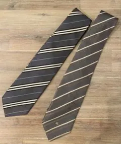 BURBERRY ストライプ ネクタイ 2本セット
