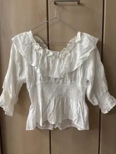 【6/10まで】continuer de nice claup ブラウス 白