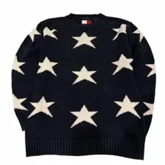 90s TOMMY HILFIGER コットンニット スターニットvintage