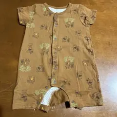 プーさん柄ロンパース