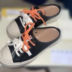ブラック レザー製 Pablo レースアップサボのサムネイル
