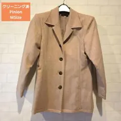 《美品♡クリーニング済》Pinion ベージュ テーラードジャケット ウール混紡