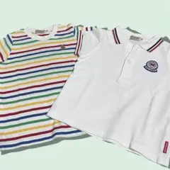 ミキハウス Tシャツ・ポロシャツ2枚セット　保育園セット