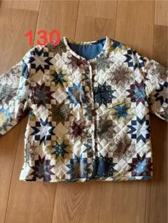 soft cheese キルトリバーシブルジャケット 130