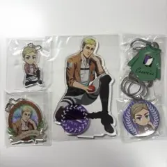 進撃の巨人　エルヴィン　くじメイト　アクスタ　アクキー　缶バッジ　キーリンク