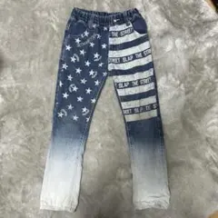 SLAP SLIP星柄ストライプデザイン デニムパンツ 120cm キッズ