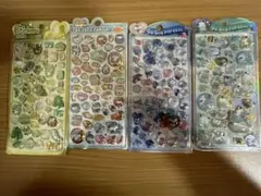 【未使用】ぷっくりシール 4枚セット 立体 3D 韓国風 デコ ステッカー