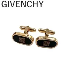 ジバンシィ GIVENCHY カフス ロゴ ゴールド ブラック ビジネス