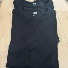 ユニクロU クルーネックTシャツ ブラック 2枚セット