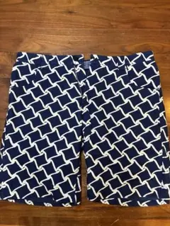 BLUE BLUE JAPAN 日本製 幾何学模様 ショートパンツ サイズL
