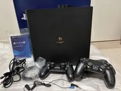 【送料無料】PS4 Pro 本体 4K + コントローラー2台付（内1個故障？）