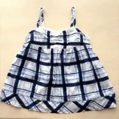 【美品】COMME ÇA FOSSETTE チュニック 90cm チェック柄のサムネイル