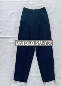 美品【UNIQLO】ブラック スラックス Sサイズ