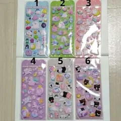 [未開封]アニマルぷくぷくキャンディシール 6枚セット　おばけユニコーン最終値下