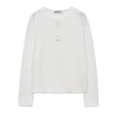 INTEMPOMOOD ヘンリーネックトップス　白chikashitsu +