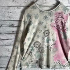 Y2K　HIROKO BIS　フラワーシアートップス　くすみフェアリー　00s
