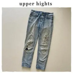 upper hights ダメージデニム サイズ22 XS相当 春夏