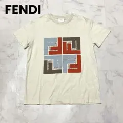フェンディFENDI 大人もOK キッズ Tシャツ マクロパズルロゴ 半袖シャツのサムネイル