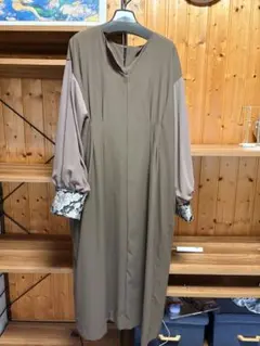 LAVEANGE ジャガードカフスドレス 4L