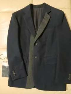 美品　Scye サイ　36　テーラード　ジャケット　濃紺+グレー　M　 ビームス