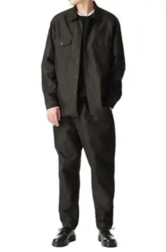 BAGGY WIDE TAPERED EASY PANTS / BLACK/ S