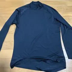 ダークブルー 長袖 ハイネック アンダーシャツ