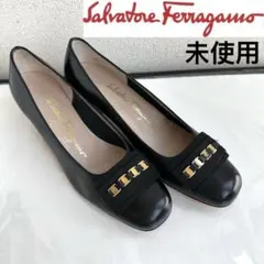 サルヴァトーレフェラガモ　ガンチーニ　サンダル　パンプス　太ヒール　靴　新品同様